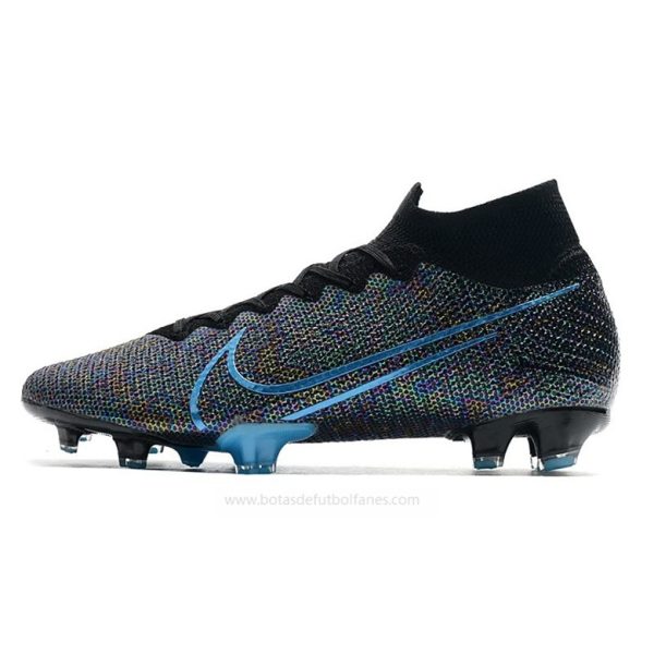 Zapatos Nike Mercurial Superfly Elite DF FG Longitud de onda Negro Azul